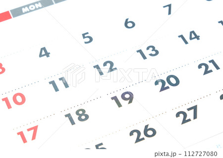 カレンダーのイメージ 112727080