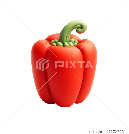 3D sweet pepper 112727094