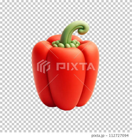 3D sweet pepper 112727094