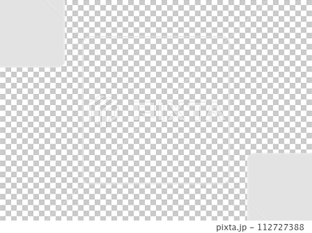 グレーの四角をあしらったフレーム背景 112727388