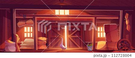 Farm barn interior design 112728004