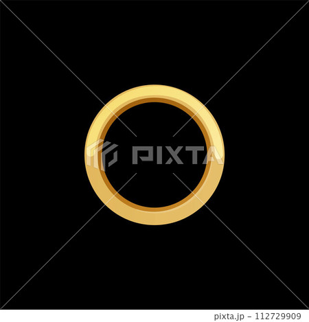 Golden circle game icon vector illustration 112729909