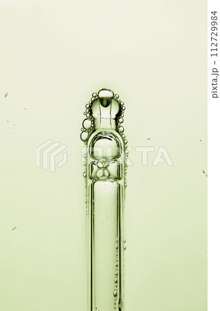 A close-up photo of water droplets that can be used in science, medicine, ingredients, and beauty designs. A close-up photo of water droplets that can be used in science, medicine, ingredients, and beauty designs. 112729984