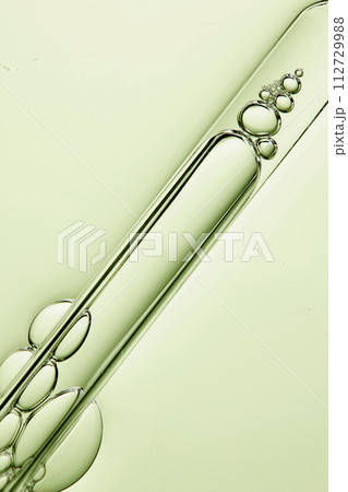 A close-up photo of water droplets that can be used in science, medicine, ingredients, and beauty designs. A close-up photo of water droplets that can be used in science, medicine, ingredients, and beauty designs. 112729988