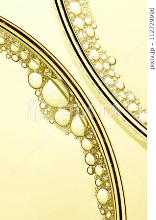 A close-up photo of water droplets that can be used in science, medicine, ingredients, and beauty designs. A close-up photo of water droplets that can be used in science, medicine, ingredients, and beauty designs. 112729990