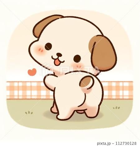 可愛い子犬のお尻 可愛い子犬のお尻 112730128