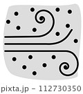 Particle wind flat color	 112730350