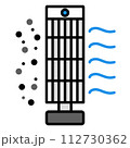 Air purifier flat color	 112730362