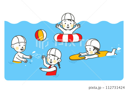 These are children playing in the water These are children playing in the water 112731424