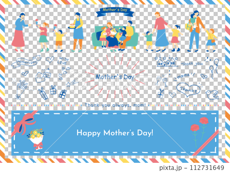 一家人享受母親節 112731649