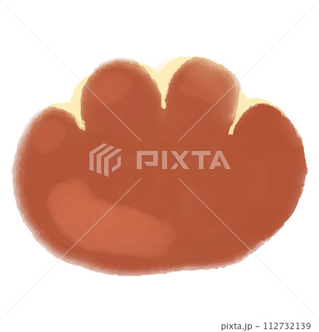 水彩風のクリームパンのイラスト 水彩風のクリームパンのイラスト 112732139