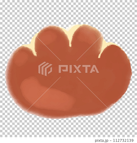 水彩風のクリームパンのイラスト 水彩風のクリームパンのイラスト 112732139