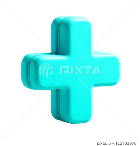 3D plus sign 3D plus sign 112732970