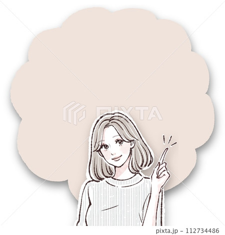 女性・女の子のイラスト素材 女性・女の子のイラスト素材 112734486