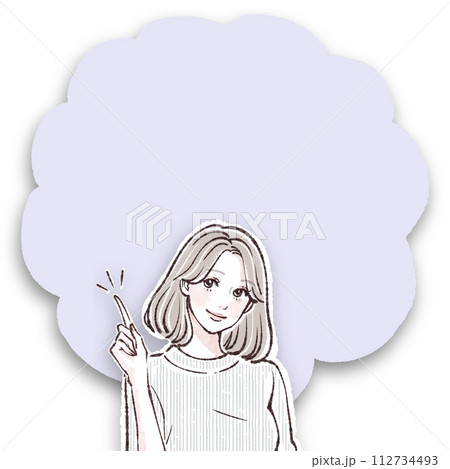 女性・女の子のイラスト素材 女性・女の子のイラスト素材 112734493