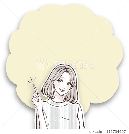 女性・女の子のイラスト素材 女性・女の子のイラスト素材 112734497