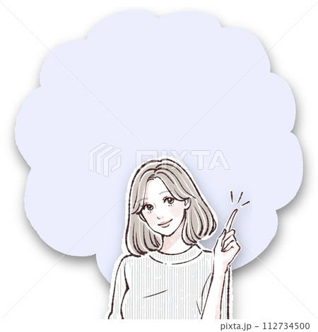 女性・女の子のイラスト素材 女性・女の子のイラスト素材 112734500