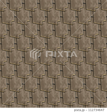 3D rendering of Middle Ages armor pattern tile 112734647