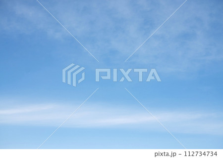 春の空 青空 空 素材 【東京都】 112734734