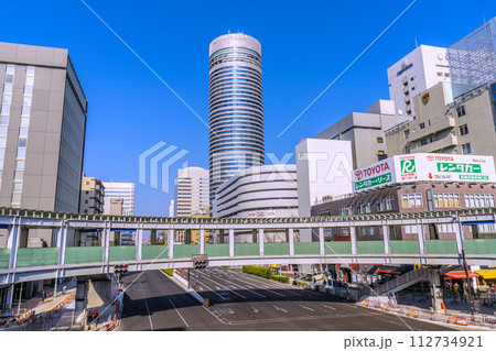 日本の横浜都市景観 6車線道路誕生…新横浜駅入口や横浜プリンスHなどを望む=3月15日 日本の横浜都市景観 6車線道路誕生…新横浜駅入口や横浜プリンスHなどを望む=3月15日 112734921