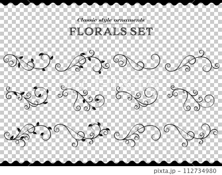 經典復古花卉套裝 112734980