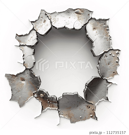 Bullet Hole on White Wall Bullet Hole on White Wall 112735157