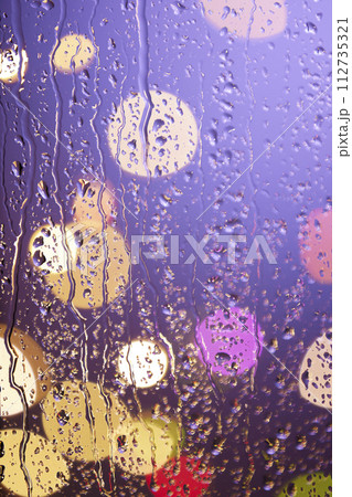 A relaxing time watching the rain outside the window. A relaxing time watching the rain outside the window. 112735321