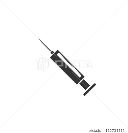 Syringe icon flat Syringe icon flat 112735511