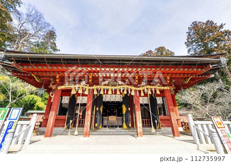 早春の志波彦神社 拝殿 宮城県塩竈市 早春の志波彦神社 拝殿 宮城県塩竈市 112735997