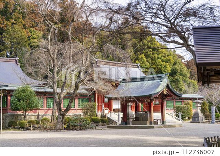 早春の志波彦神社 神門　宮城県塩竈市 112736007