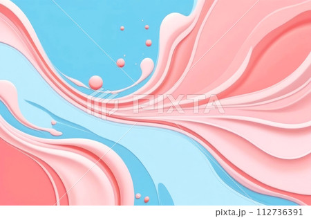 Discover an enchanting blend of swirling pink and blue hues in this mesmerizing abstract image Discover an enchanting blend of swirling pink and blue hues in this mesmerizing abstract image 112736391