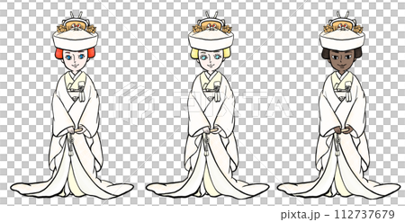 白無垢の女性 112737679