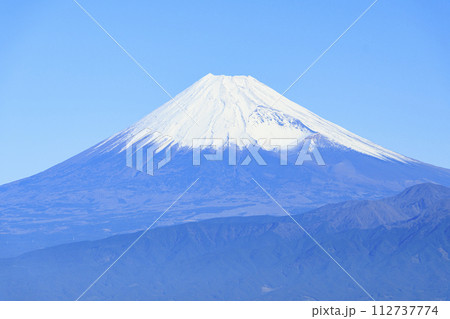 達磨山から望む、西伊豆駿河湾と富士山 達磨山から望む、西伊豆駿河湾と富士山 112737774