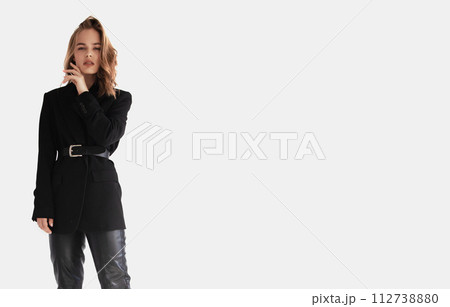 Natural look. Beauty model woman . Model test Natural look. Beauty model woman . Model test 112738880
