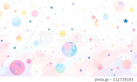 カラフルなキラキラ背景 カラフルなキラキラ背景 112739165