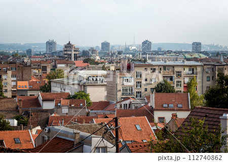 Residential buildings in Zemun neighborhood . Belgrade, Serbia 112740862