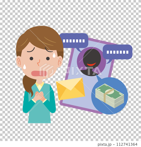 だまされる女性 112741364