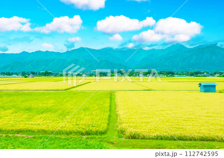 晩夏の信州　安曇野 112742595