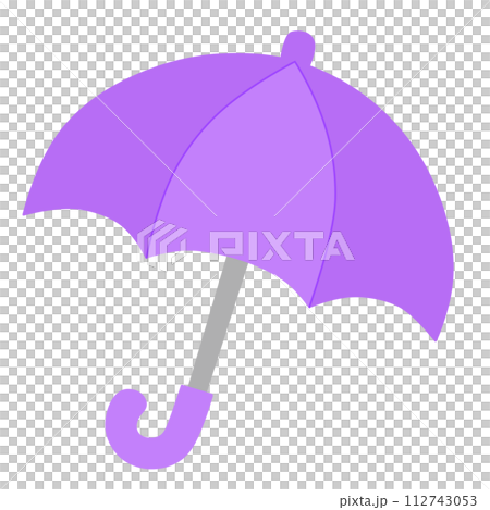 紫色雨傘 112743053