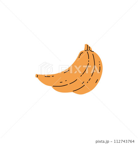 Bunch of bananas vector flat, tropical fresh fruit, cartoon yellow banana snack farm organic natural sweet food isolated Bunch of bananas vector flat, tropical fresh fruit, cartoon yellow banana snack farm organic natural sweet food isolated 112743764