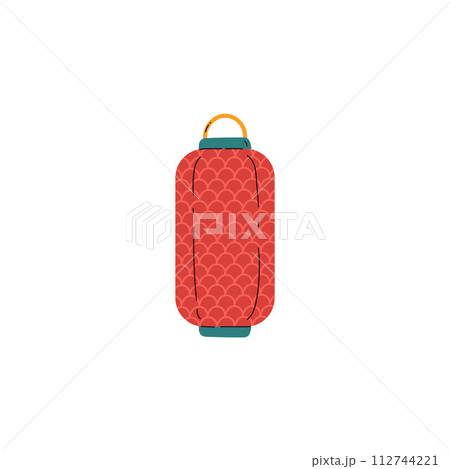 Japanese paper lantern flat style, vector illustration Japanese paper lantern flat style, vector illustration 112744221