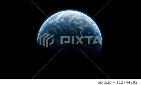 宇宙から撮影した地球 112744292