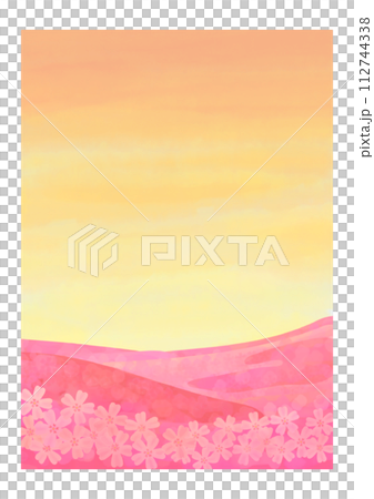 芝桜のある風景 112744338