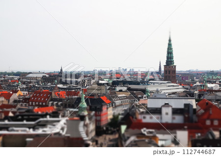 Top view of Copenhagen, Denmark Top view of Copenhagen, Denmark 112744687