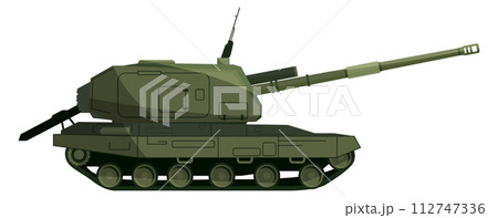 Armored fighting vehicle. Army machine. Military tracked transport 112747336