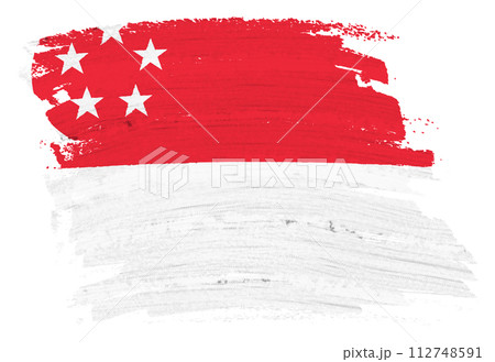 Singapore background paint splash brushstroke Singapore background paint splash brushstroke 112748591