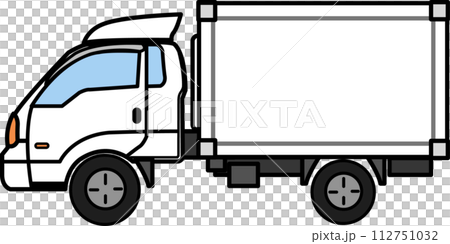 vector template for truck 112751032
