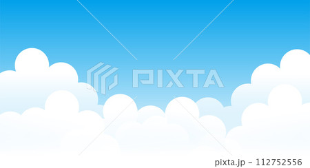 空　雲　自然　風景　背景	 112752556