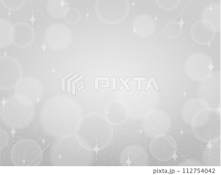 玉ボケしたシルバーのキラキラ背景 112754042