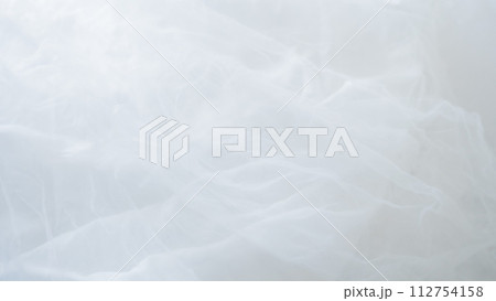背景　4k　サイバースペース　グラデーション　白　チュール　グレー　バーチャル背景　メタバース 112754158